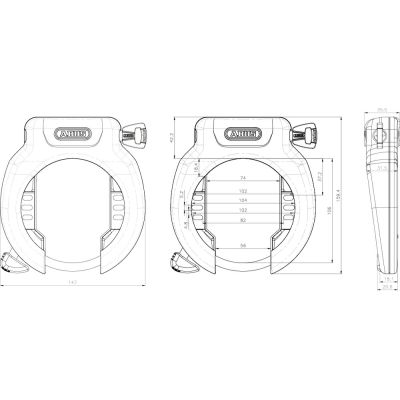 CANDADO DE CUADRO ABUS PRO AMPARO 4750 SL R CANDADO DE CUADRO ABUS PRO AMPARO 4750 SL R