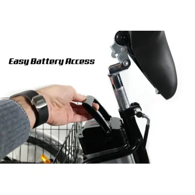 TRICICLO ELECTRICO CICLOTEK SWING ELITE PLUS NEGRO