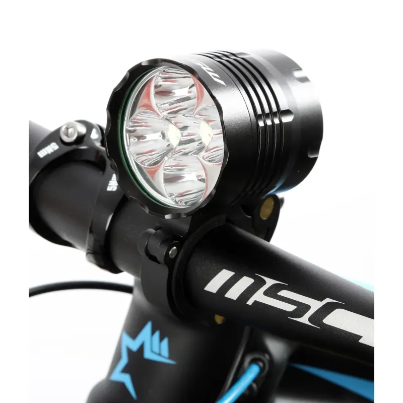 Luz De Bicicleta Msc 1500 Lumens Recargable Doble Foco