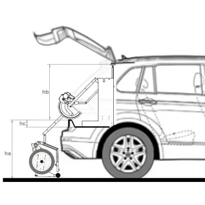 ELEVADOR PARA MALETERO SCOOTER DI BLASI R30 (BATERÍA NO INCLUIDA)