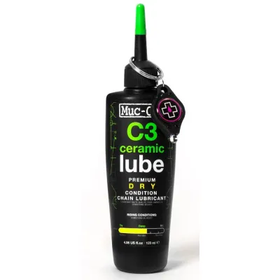 LUBRICANTE MUC-OFF C3 CERAMICO TIEMPO SECO 120ML LUBRICANTE MUC-OFF C3 CERAMICO TIEMPO SECO 120ML