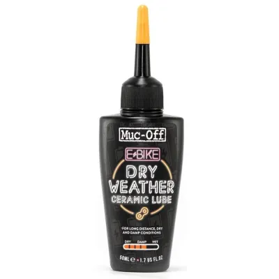 LUBRICANTE CADENAS MUC-OFF E-BIKE DRY WEATHER CHAIN LUBE 50 ml LUBRICANTE CADENAS MUC-OFF E-BIKE DRY WEATHER CHAIN LUBE 50 ml