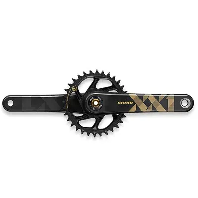 JUEGO DE BIELAS SRAM EAGLE XX1 DUB BOOST 148 175 mm 34D 12V ORO (100278)