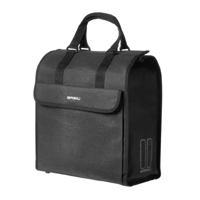  ALFORJA TRASERA BASIL MIRA SHOPPER 18L NEGRO