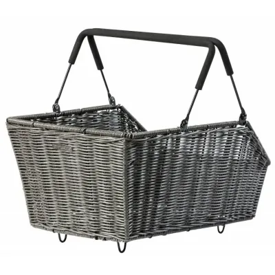 CESTO CON ASAS TRASERO BASIL CENTO RATTAN LOOK MIK MARRON CESTO CON ASAS TRASERO BASIL CENTO RATTAN LOOK MIK MARRON