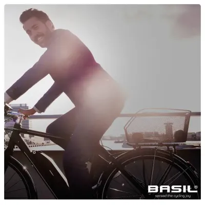 CESTO TRASERO BASIL ICON S SISTEMA WSL ACERO NEGRO CESTO TRASERO BASIL ICON S SISTEMA WSL ACERO NEGRO