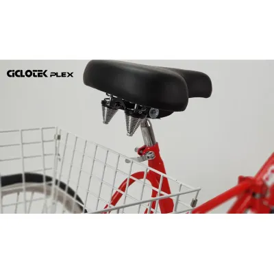 TRICICLO ELECTRICO PLEGABLE CICLOTEK PLEX ROJO